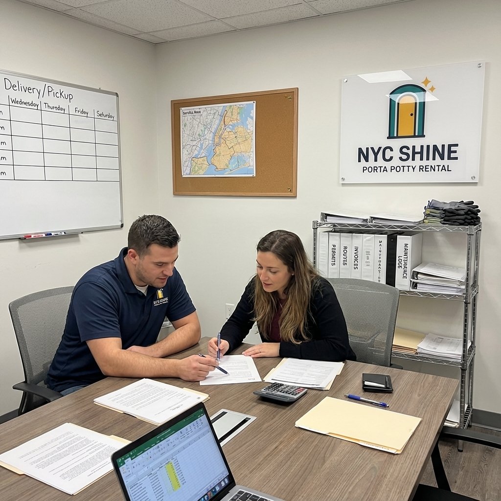 Porta Potty Rental NYC - Professional Setup