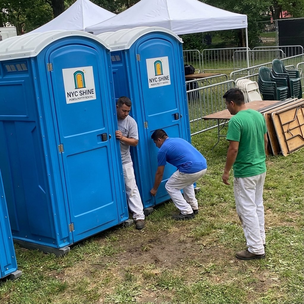 Queens Porta Potty Setup